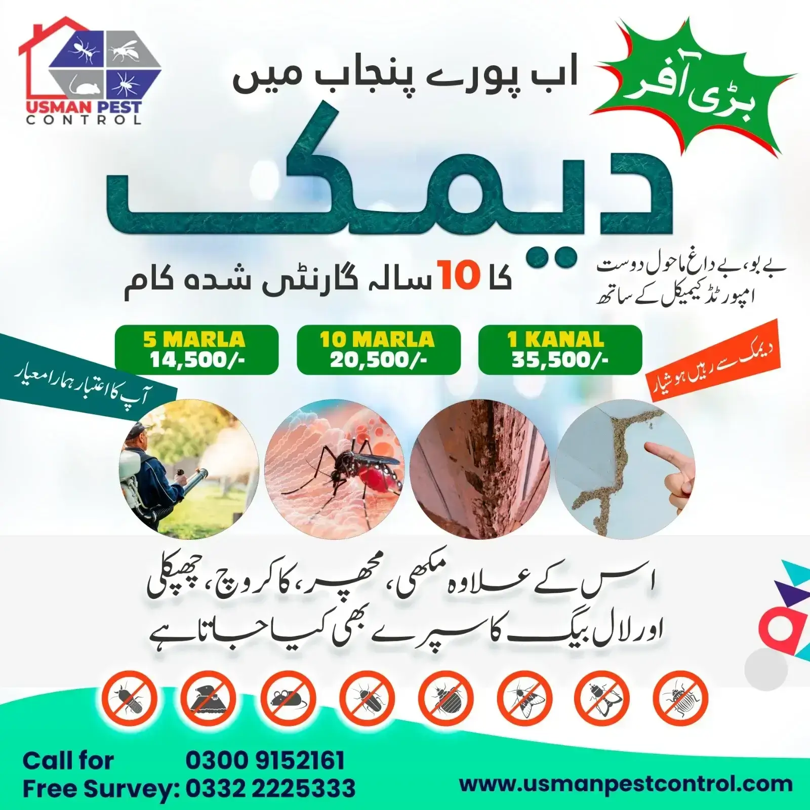 Trusted Termite Control Company in Bahawalpur offering expert pest removal services for homes, offices, and buildings.